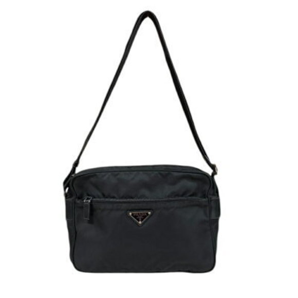 Prada Nylon Shoulder Bag Black - Picture 1 of 9